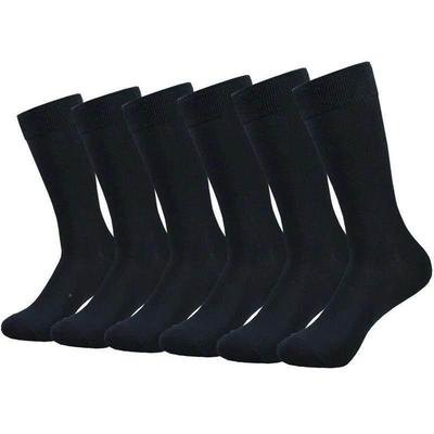 6 pairs Mens socks Black Cotton Dress Socks High qualit