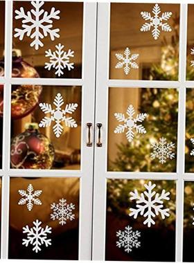 Christmas decoration Snowflake Stickers Red And White Snowfl