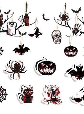Halloween pendant props万圣节吊饰挂件鬼节纸吊饰布置道具