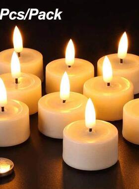 12Pcs Flashing LED Candle Battery Powered Fake Tea Light Fl0