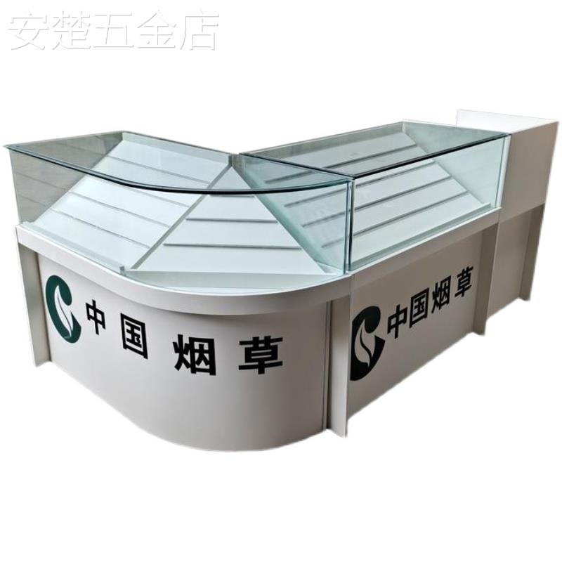 定制新款超市烟柜展示柜玻璃柜便利店收银台一体木质多功能组合柜