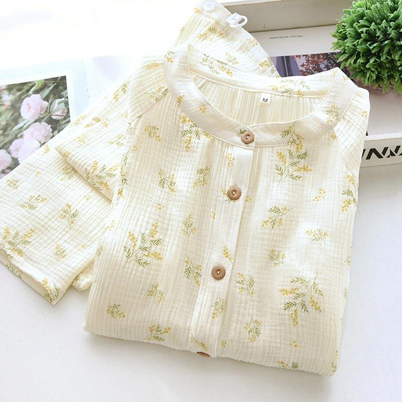 月子服棉纱布薄款春夏季纯大码孕妇睡衣产后产妇绉布哺乳期喂奶衣,孕妇装/孕产妇用品/营养,家居服套装,淘宝优惠券,粉丝福利购,淘宝优惠卷