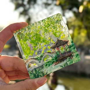 清晖园流麻冰箱贴文创顺德顺峰山公园中国城市旅游纪念品2024新款