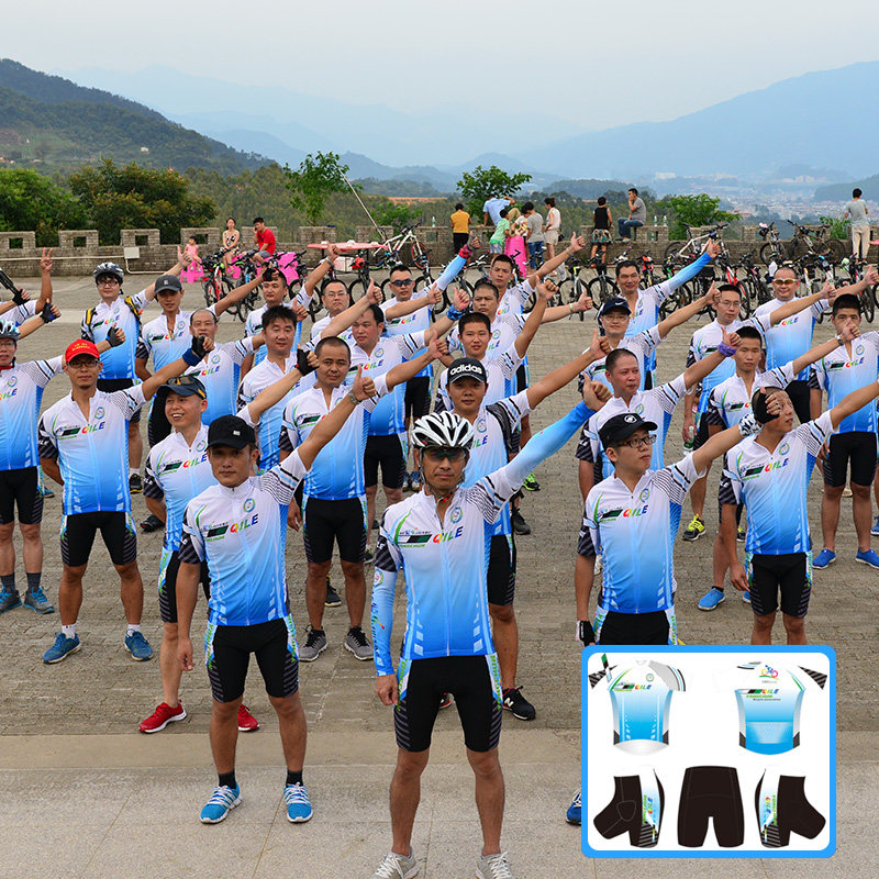 定制骑行服春夏车队单车服骑行上衣厂家定做车衣铁三服轮滑服龙舟