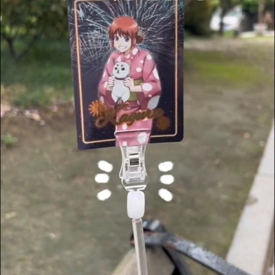 小卡收纳展示架谷美吧唧托亚克力支架夹子打卡棒谷子收纳架展示牌