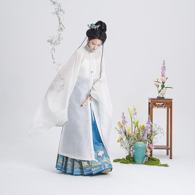 宴平汉服 【月华】明制立领对襟大袖长衫&马面裙