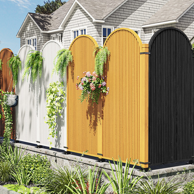 户外别墅木质屏风栅栏阳台加高护栏围栏隔断室外庭院露台篱笆围墙