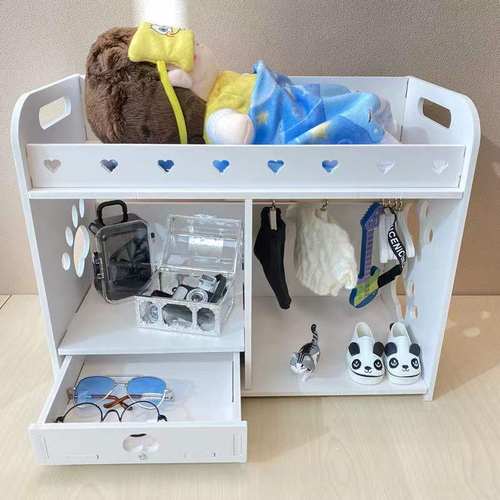 棉花娃娃20cm床玩偶用小家具用品收纳30厘米6分娃娃床屋子可爱衣