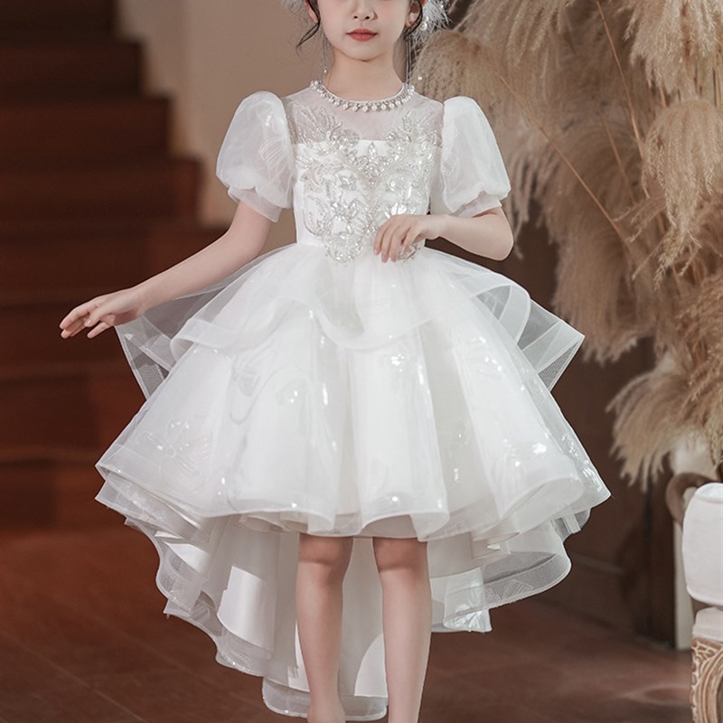 花童婚礼小女孩公主裙燕尾演出服夏2026新款小主持人女童高端礼服图片