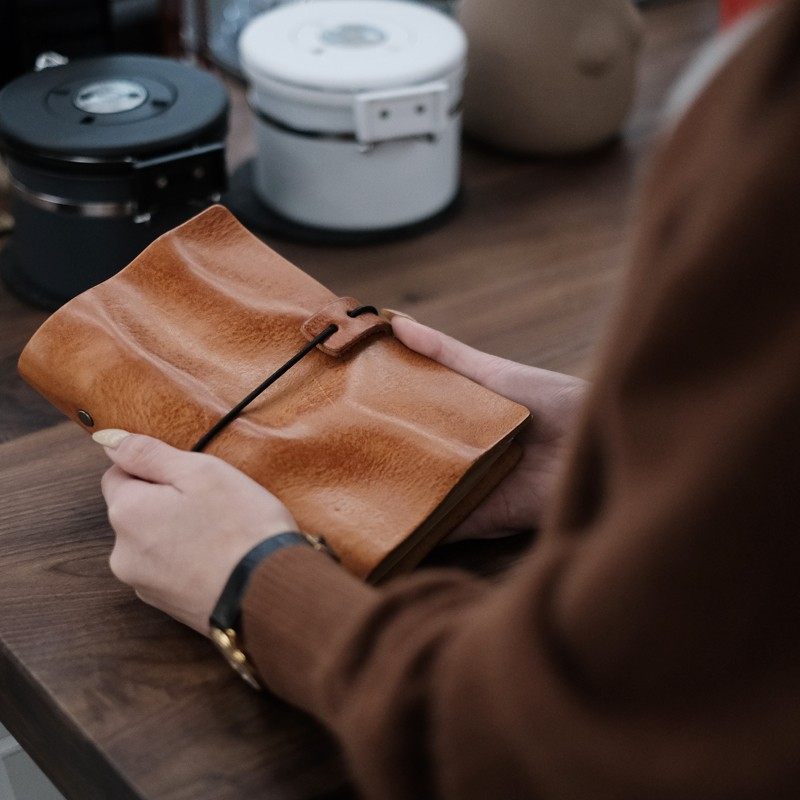 葱木高颜值腔调a6皮质复古手账本活页日系手工牛皮记事本小号情侣