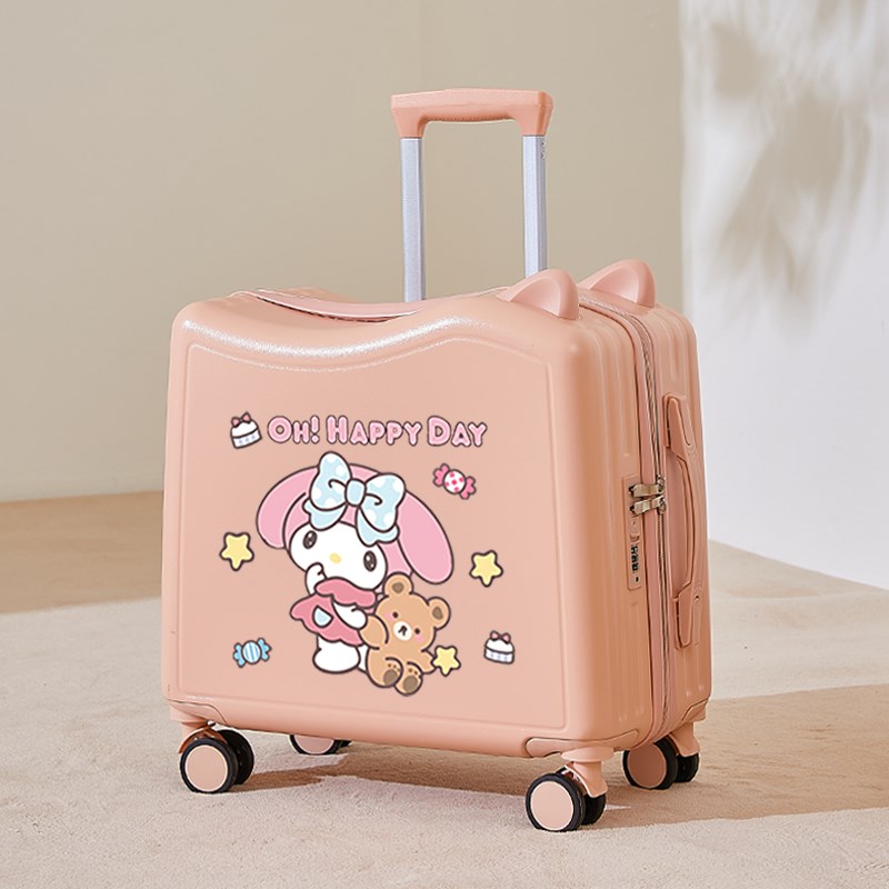 儿童行李箱万向轮拉杆箱18寸卡通新款登机箱可坐骑密码旅行箱女孩