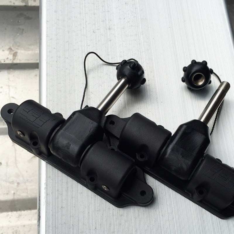 万向桨座划桨座塑料船PE船铝船铁船木船玻璃钢船划桨支架桨锁