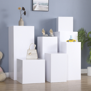 定制哑光长方形展会展示台摆件地台服装店橱窗工艺礼品摆饰陈列模