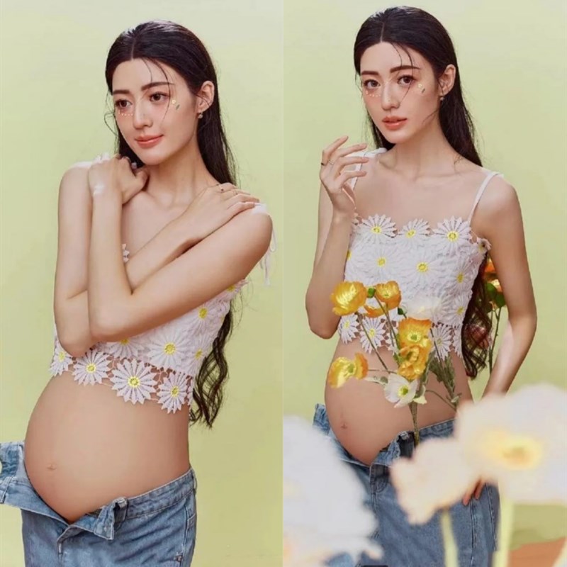 2023新款韩版孕妇照服装可爱妈咪大肚拍照衣服影楼孕期照片摄影服