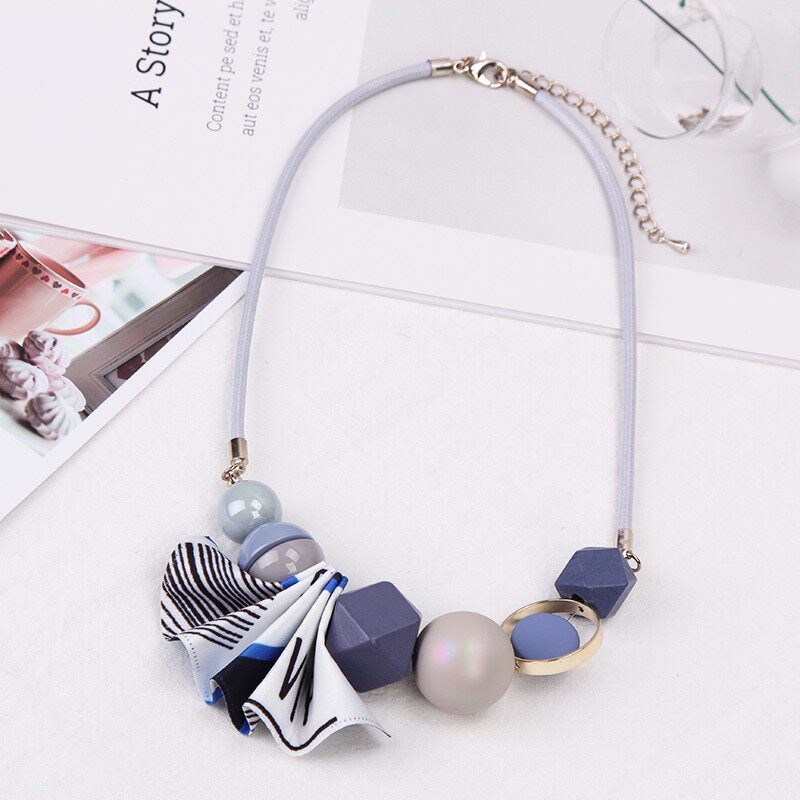 韩版个性短款锁骨链时尚百搭清新毛衣链春夏衣服配饰挂件装饰项链