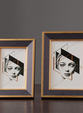 欧式创意艺术实木相框摆台寸寸寸家居装饰品桌面画框摆件摆设