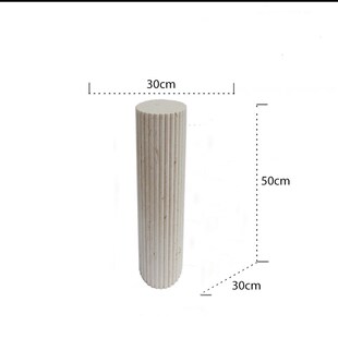 新品 轻奢风天j然大理石圆柱v底座客厅酒店浴室雕塑基台玄关落