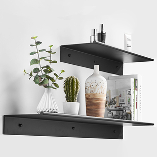 实心置物架加宽化妆室壁挂 浴室太空铝一字隔M板L形收纳层架房间