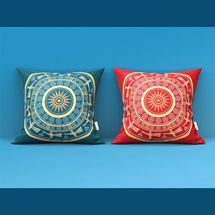 广西壮族特色壮锦抱枕套  壮乡风情装饰品中式民族风靠背垫抱枕套