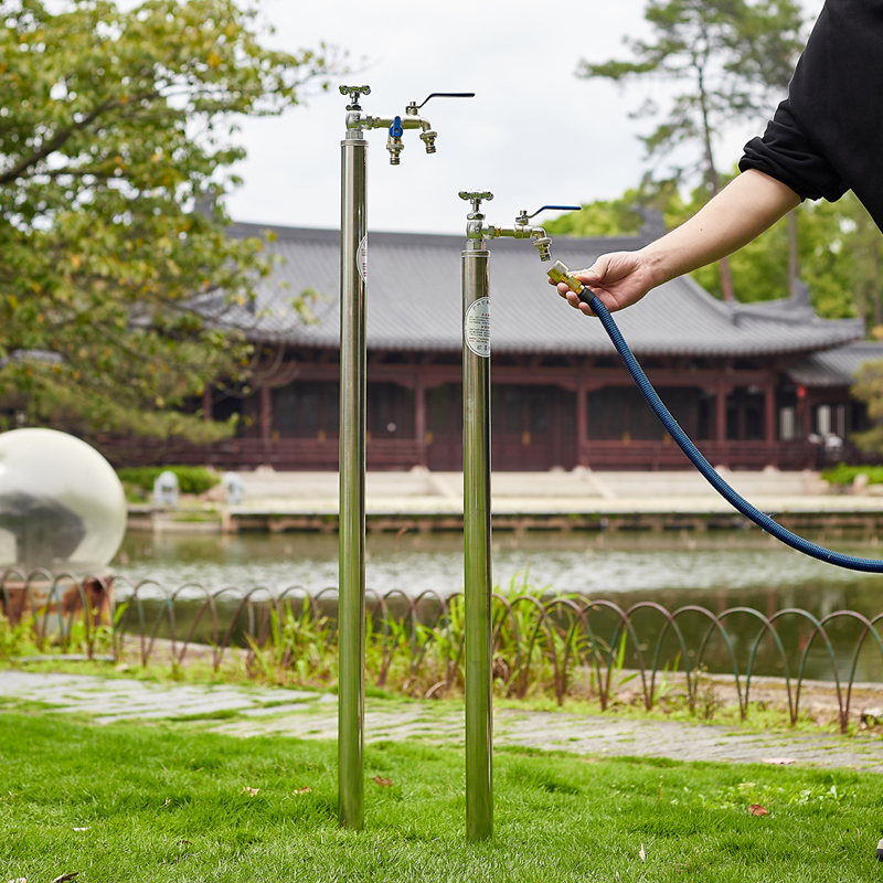 户外自来水管防冻裂神器不锈钢立柱水龙头室外庭院立杆浇花洗车