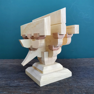 斗拱模型斗栱积木古建筑榫卯结构可拆卸宋式四铺作古典创意摆件