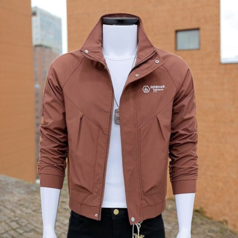 春秋新款潮男立领刺绣夹克男士韩版潮流网红帅气爆款男装外套上衣