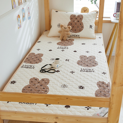 卡通纯棉大学生宿舍单人床单件1.2米床三件套榻榻米床盖防滑被单