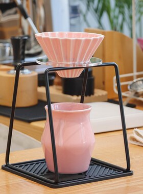 可调节间距手冲架 适配大部分滤杯 手冲滤杯架 铁艺咖啡滤杯架