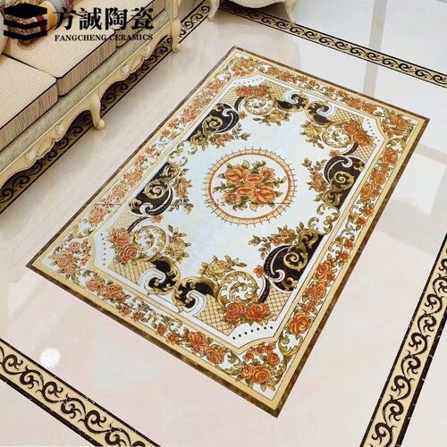 拼花地砖800x800 门厅入户玄关欧式客厅拼花瓷砖抛晶砖图案地毯砖
