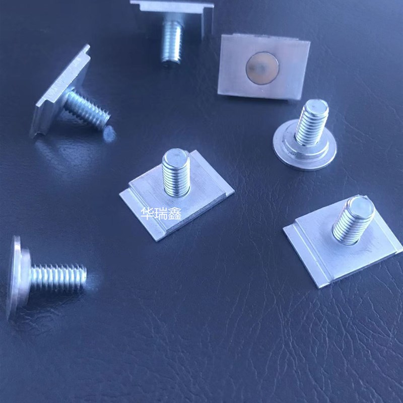 锂电池极柱大单体激光焊接螺柱M4 M6 M8圆形方块电极螺母可定制