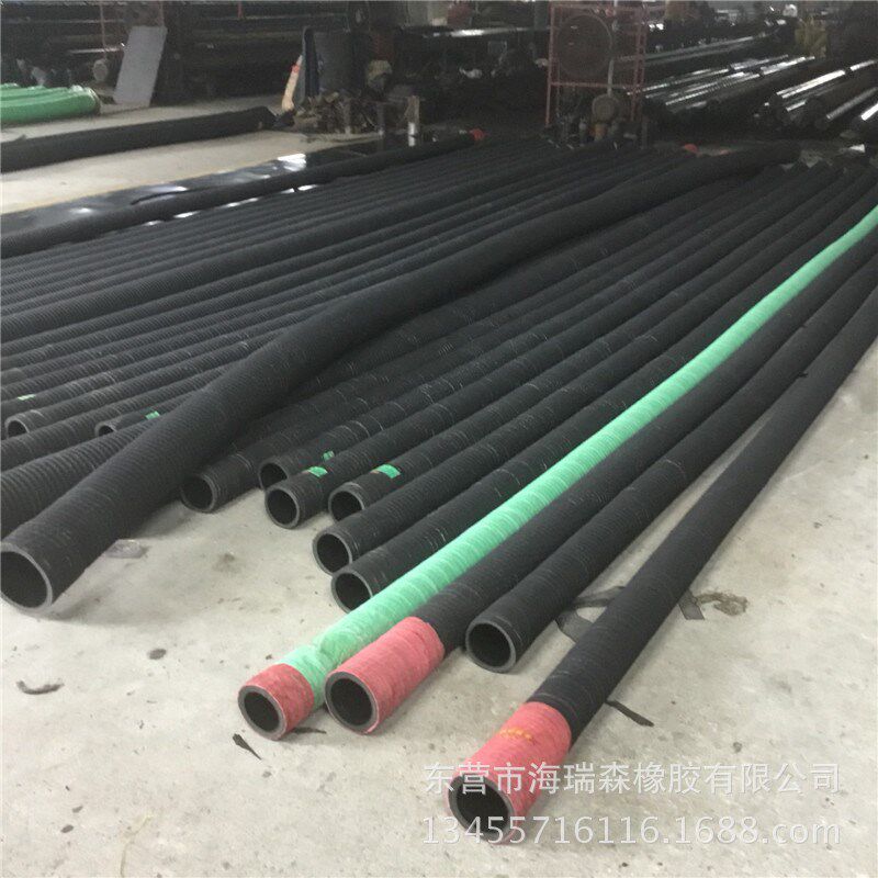 3.5寸橡胶钢丝管吸排水输送物料用橡胶钢丝管 优质耐磨钢丝管DN89