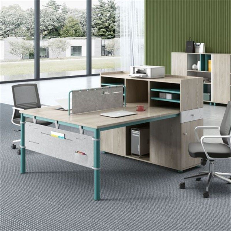 优办公桌椅组合简约现代4二双6人位四工位卡座职S员桌员工办公室&