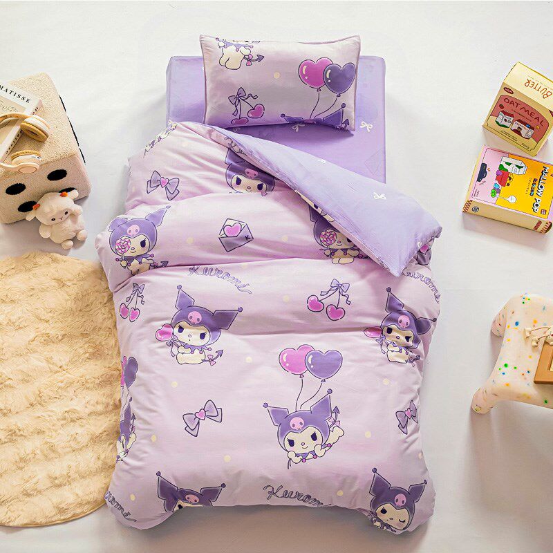 库洛米幼儿园被子三件套宝宝入园午睡全棉被套含芯六件套儿童床品,婴童用品,婴童床品套件,淘宝优惠券,粉丝福利购,淘宝优惠卷