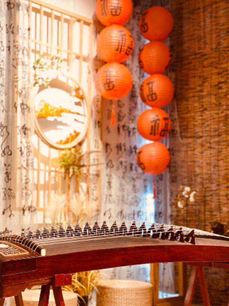 古风纸灯灯笼装饰中秋氛围挂饰国风红灯笼中式手提花灯场景道具糊