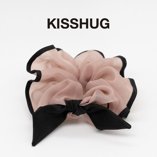 发圈欧根纱日韩风蝴蝶结拼接头饰