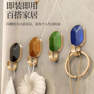 网红挂钩门口创意免打孔承重超强力粘钩轻奢粘贴卫生间墙单个衣钩