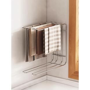 抹布置物架沥水架台面窄款304不锈钢厨房卫生间收纳架专用晾晒架