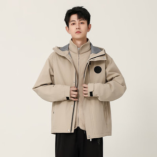 PALLADIUM帕拉丁上衣简约男女款冲锋三合一外套防风夹克1012897