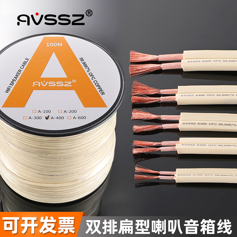 AVSSZ纯铜300芯环绕音箱线4N音响喇叭线影院车载影音改装音频线