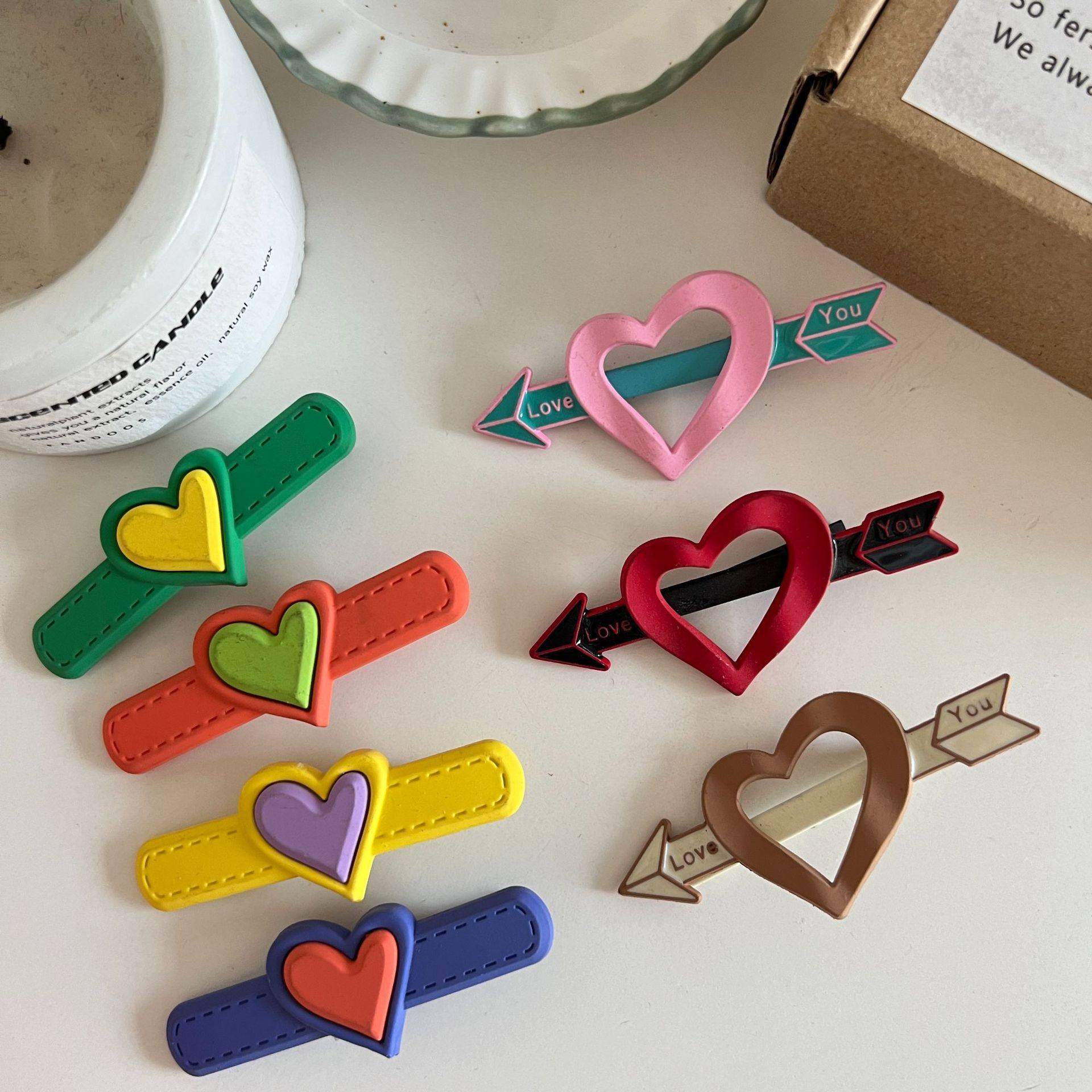 ins日韩奶油色鸭嘴夹一箭穿心发夹女粉嫩爱心学生边夹少女心发饰,饰品/流行首饰/时尚饰品新,发饰,淘宝优惠券,粉丝福利购,淘宝优惠卷