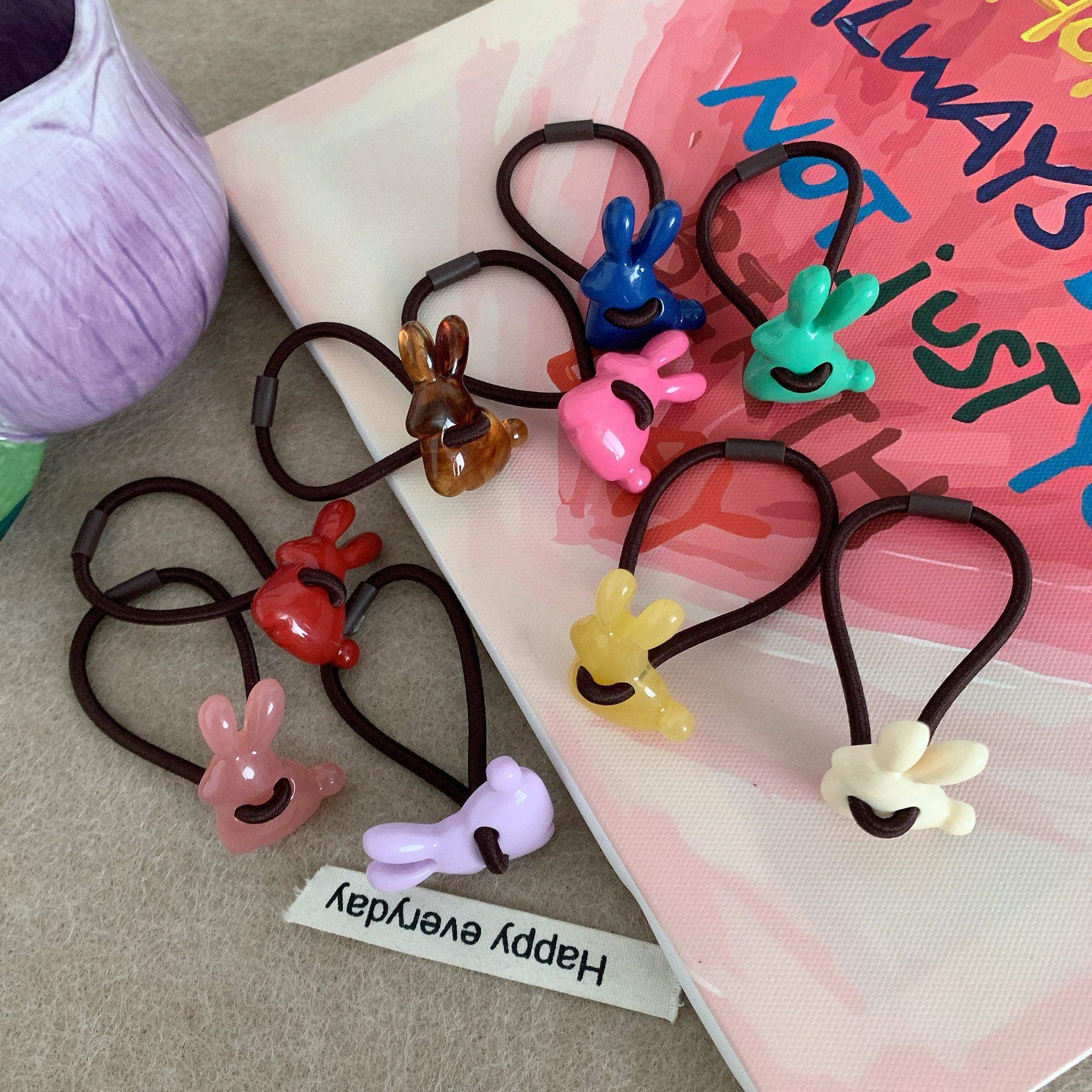 韩国复古发绳彩色2026早春新款扎发头绳可爱兔子发圈百搭皮筋发饰,饰品/流行首饰/时尚饰品新,发饰,淘宝优惠券,粉丝福利购,淘宝优惠卷