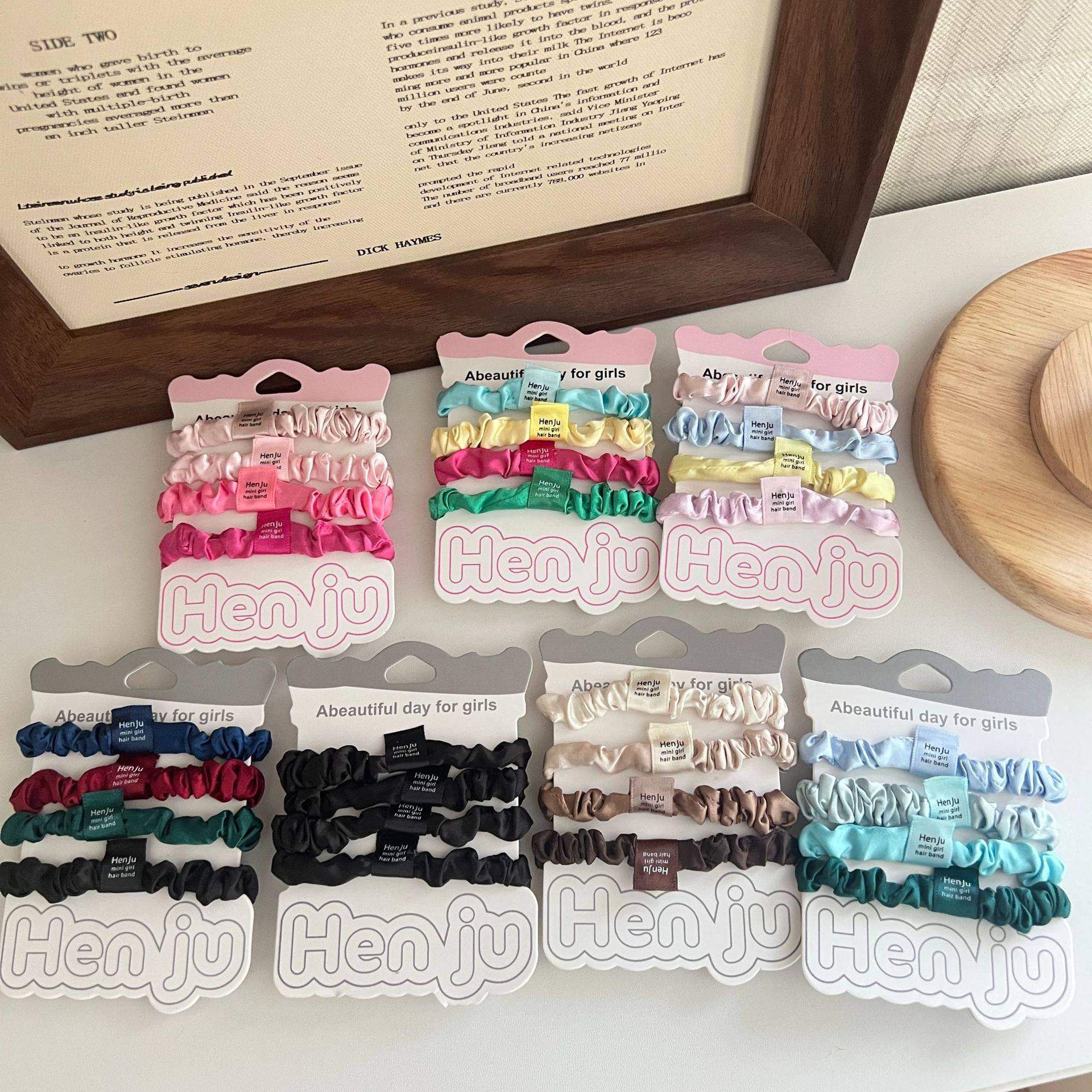 夏季缎面小肠圈气质少女丸子头面膜发圈女孩扎头发马尾发绳头饰品,饰品/流行首饰/时尚饰品新,发饰,淘宝优惠券,粉丝福利购,淘宝优惠卷