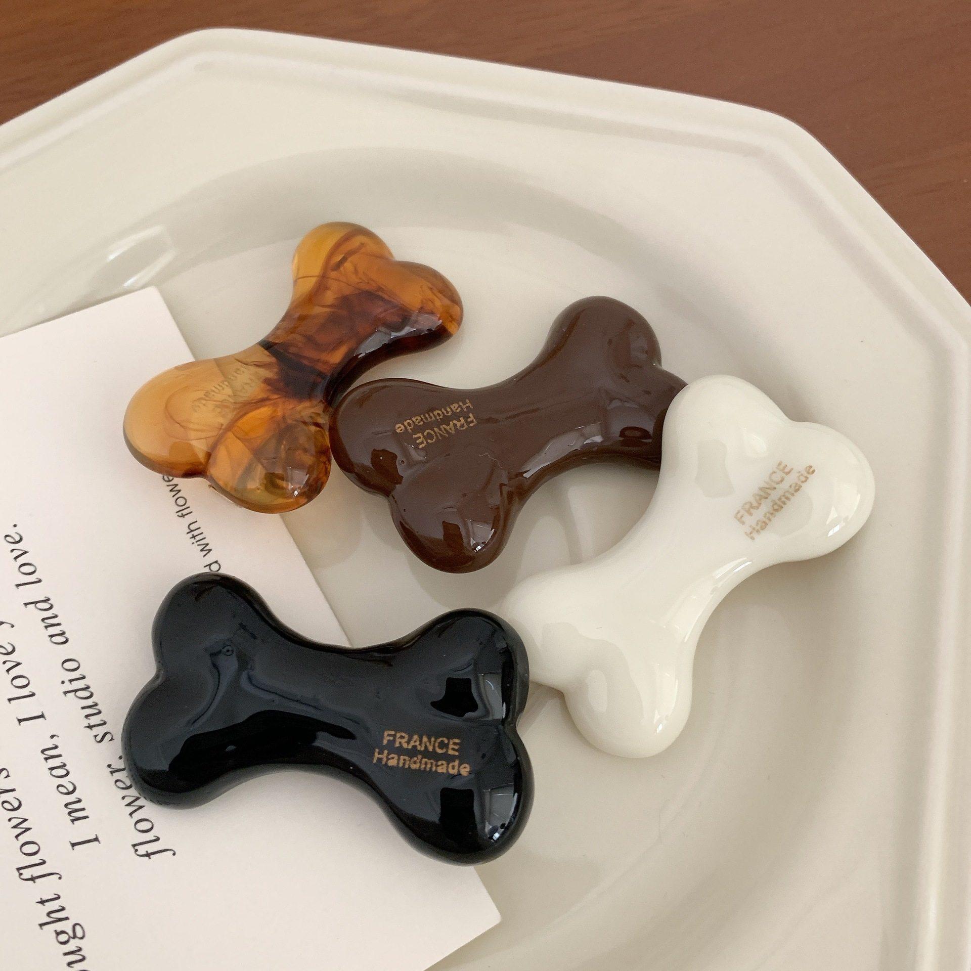 高级感琥珀奶咖骨头发夹少女可爱一字夹新款侧边刘海鸭嘴夹发饰女,饰品/流行首饰/时尚饰品新,发饰,淘宝优惠券,粉丝福利购,淘宝优惠卷