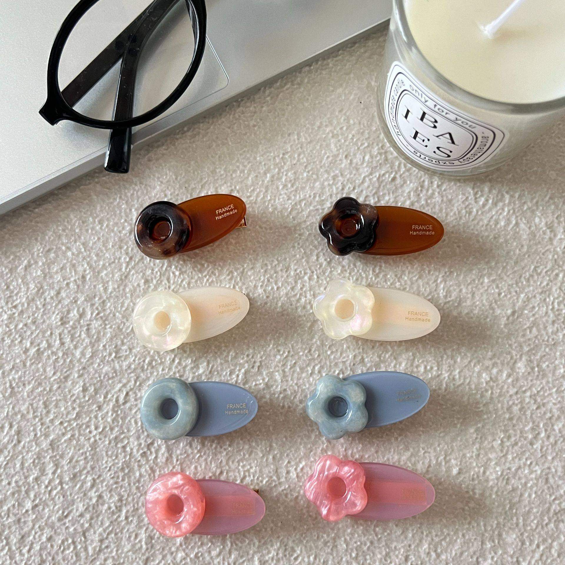 甜美奶糖色立体减龄小花朵发夹撞色小号椭圆鸭嘴夹刘海侧边夹小众,饰品/流行首饰/时尚饰品新,发饰,淘宝优惠券,粉丝福利购,淘宝优惠卷