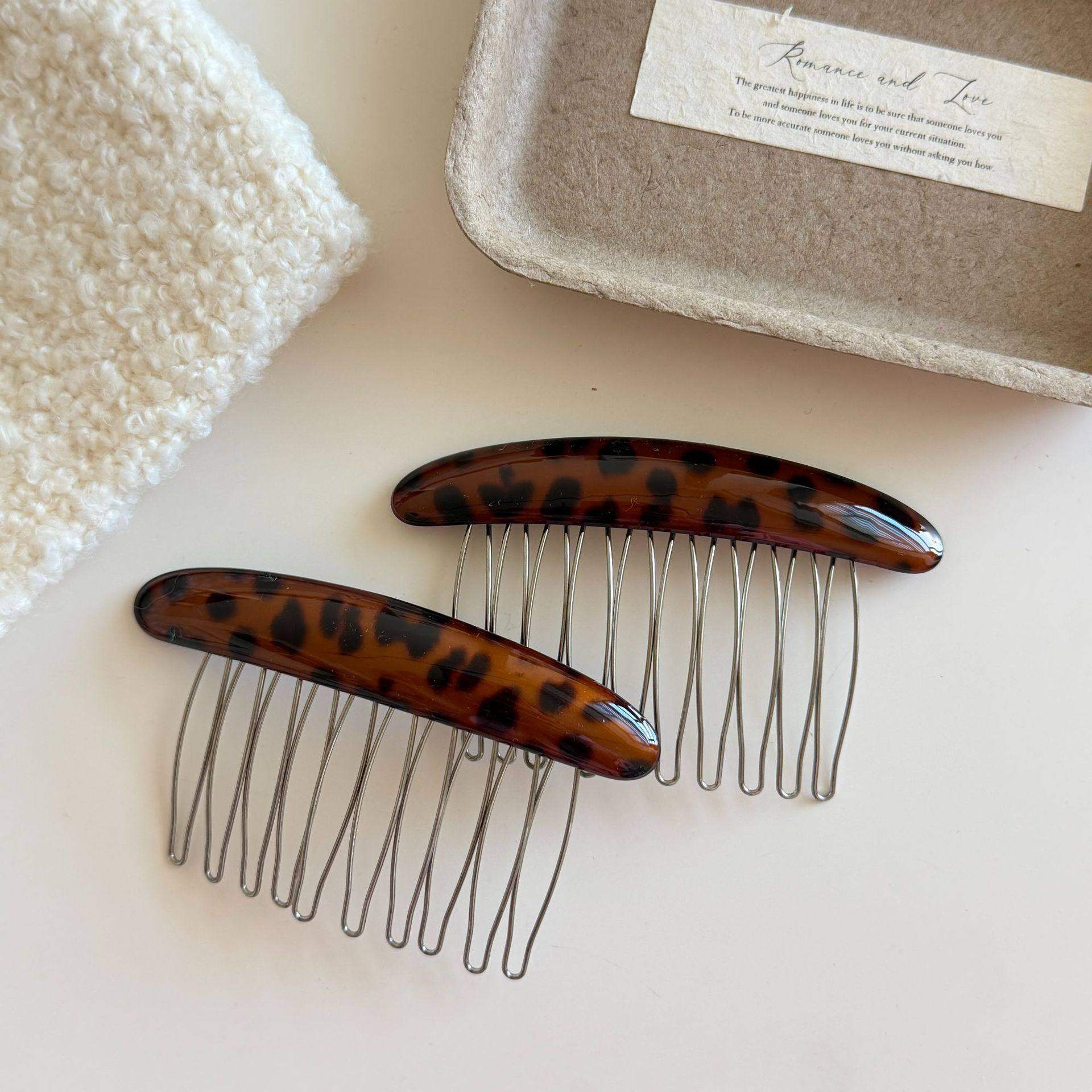 气质豹纹擦梳碎发固定整理神器发梳发卡女侧边发夹后脑勺倒插梳子,饰品/流行首饰/时尚饰品新,发饰,淘宝优惠券,粉丝福利购,淘宝优惠卷