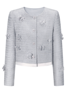 【七七酱直播间】CHICHY独特减龄千金短款小香风外套CC2C001244