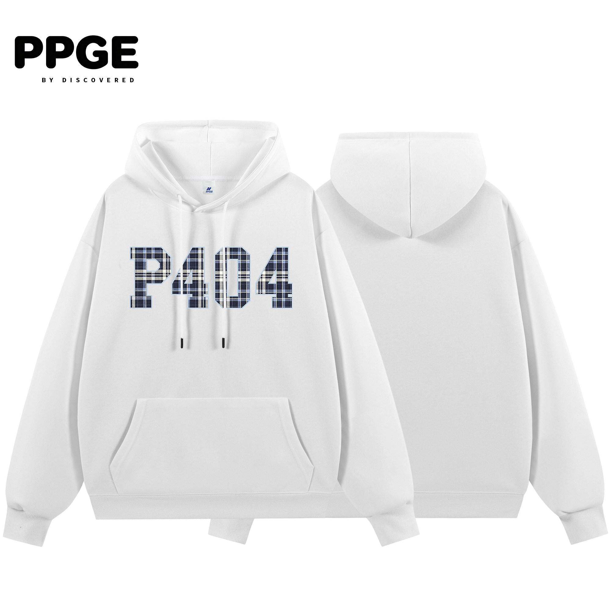 PPGE连帽长袖卫衣男秋冬季印卫衣