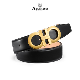 Aquascutum雅格狮丹1851百年品牌轻奢男士 腰带商务休闲皮带礼物 裤