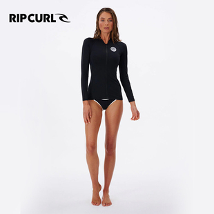 澳洲RIPCURL长袖 水母衣女分体泳衣上衣速干湿衣防晒潜水服冲浪服