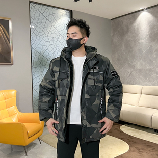 迷彩服棉服男冬季 劳保棉衣加绒加厚防寒保暖冬天工作服棉袄